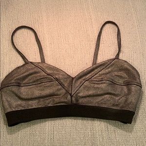 Top Secret gunmetal bralette